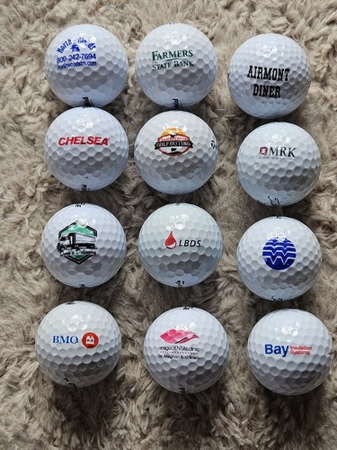 Dozen logo golf balls 12 - golf,