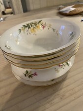 Pretty  Victorian FINE BONE CHINA  strawberries and cream Bowls 