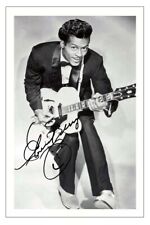 CHUCK BERRY Signed Autograph PHOTO Gift Signature Print Music 