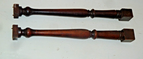 Pair antique wooden - pair, of