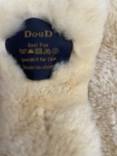 Vintage DouD Real Fur Scarf/Stole Cream