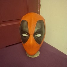 Adult Deadpool Halloween Mask Elastic Rubber Stretch One-Size Pullover Marvel
