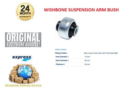 Front axle rear wishbone bush - rear,