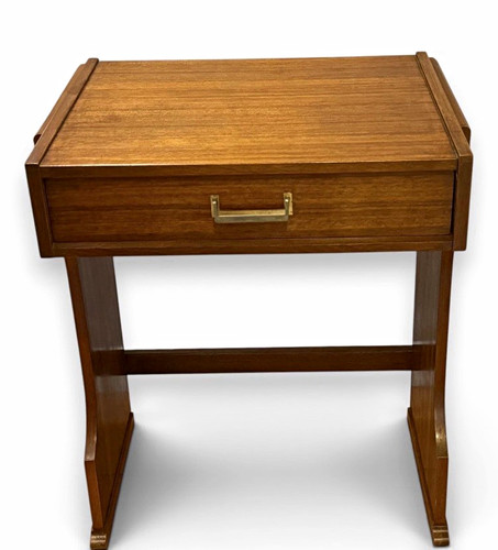 Vintage plan teak bedside - g,