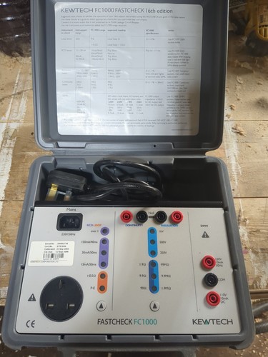 Kewtech fc1000 test meter - kewtech, with