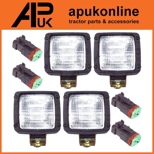 Work light square frosted - 4x,
