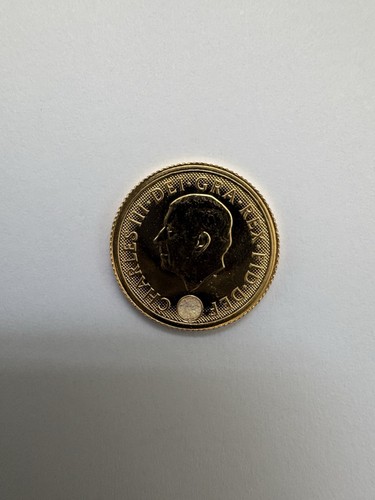 Quarter gold sovereign coin - gold,