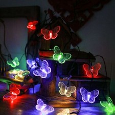 LED Butterfly Lights USB/Battery Garden Fairy String Wedding Party Bedroom Decor