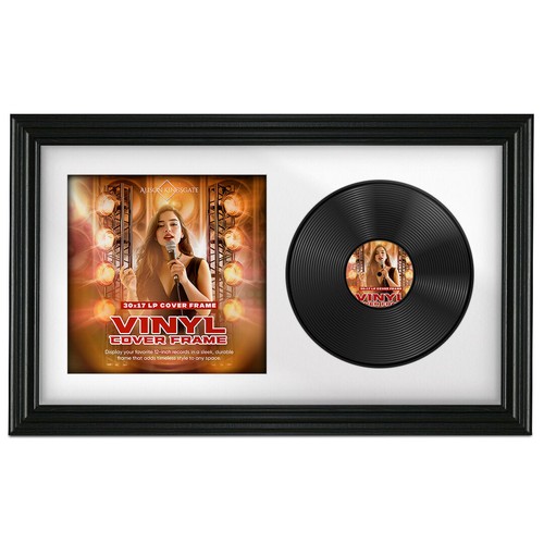 Vinyl record frame wall - record,