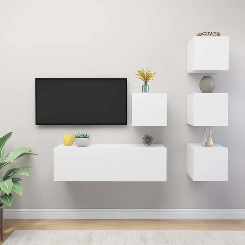 White engineered wood