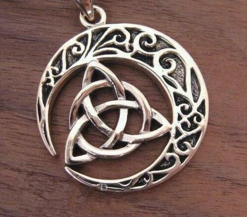 Celtic triquetra knot moon - celtic,