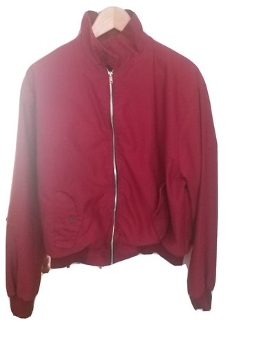 Mens burgandy harrington - burgandy,