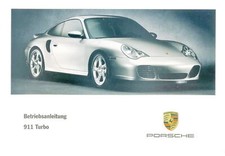 Porsche 996/911 Turbo Operating Instructions, Manual, Year 2001