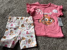 Disney 2 Piece Pink Shorts & T