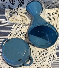 Vintage French Blue Enamel Inhaler