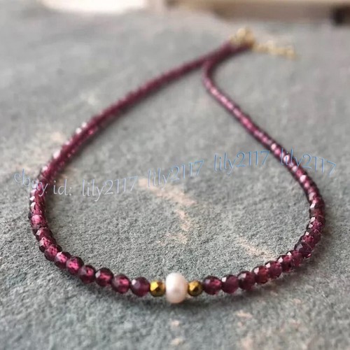 Natural garnet faceted dark - natural,