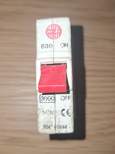 Wylex b30 curve single pole - b,