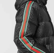 Gucci GG Web Hooded Down