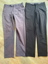 2 X STUNNING PAIRS OF OSCAR JACOBSON "DOOLEY" GOLF TROUSERS - BOTH 32"W X 34"L