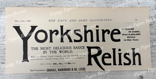 Yorkshire relish sauce goodall - relish,