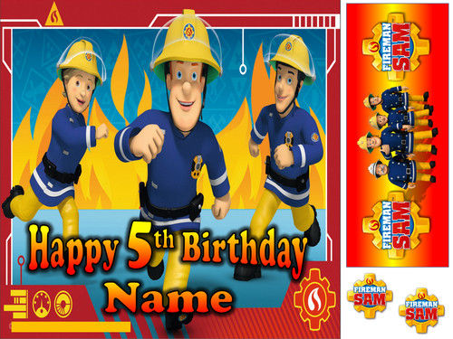 Fireman sam inspired square - fireman,