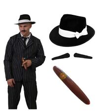 ADULTS 1920'S PINSTRIPE GANGSTER SUIT COSTUME MENS MAFIA MOBSTER NO HAT