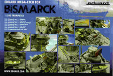 PPOT50 MODEL KIT ADVERT 5X8 EDUARD MEGA-ETCH FOR BISMARK