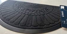 HALF MOON DOORMATS BLACK NON