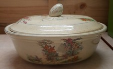 Vintage Coronet Ware Parrot & Company Dish With Lid. 