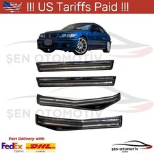 Door Sill Cover Protector Plate Set 4 pcs for BMW E46 3 Series 2000-2006