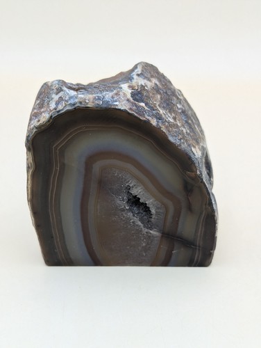 Agate geode polished - polished, bookend