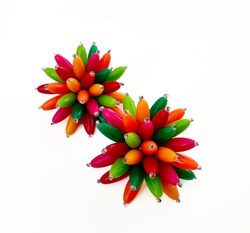 Vintage mod multi color - vintage, beaded