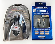 Monster HDMI Cable Set – Ultra HD 1000 Home & 4ft High-Speed – 10.2 Gbps, 1080p
