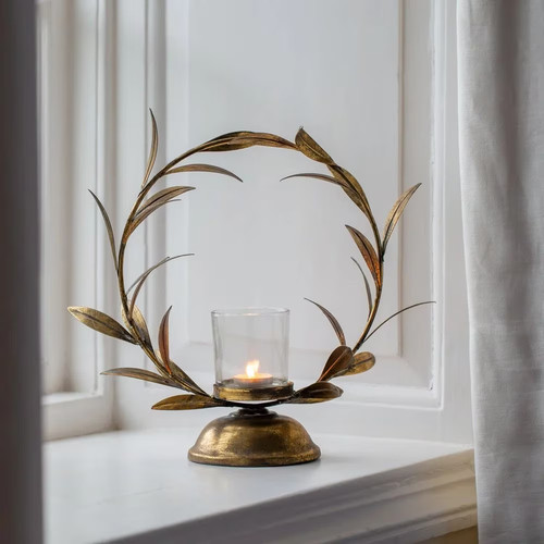Gold laurel leaf - gold,