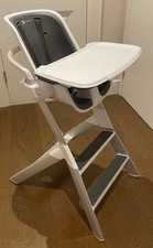 4Moms 2 In 1 Grey And White Highchair, Excellent Condition