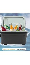 Electric Portable 45Litre Cooler Ice Cool Box Warm Box Camping Travel Van Car