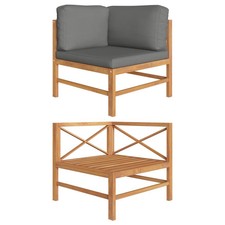 Corner Sofa Dark Grey Fine