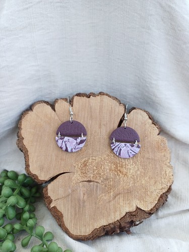 Maroon and purple polymer clay - polymer,