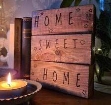 Home Sweet Home Rustic Wooden