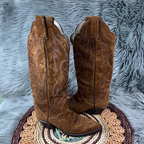 Tony lama brown suede - tony,