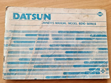 Origina Datsun Model B310 Series Owners Manual 1978/9 has scribble on some pages