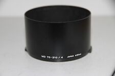 MINOLTA MD  70-210MM F/4 55mm METAL LENS SUN HOOD. FOR SLR FILM CAMERA LENS.