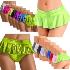 Women's Metallic Shiny Pleated