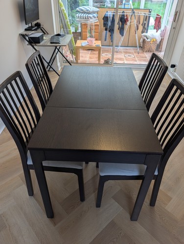 Dinning table with - four, chairs