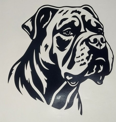 American bulldog dog - bulldog, decal