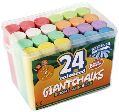 Coloured chalks for kids - for,