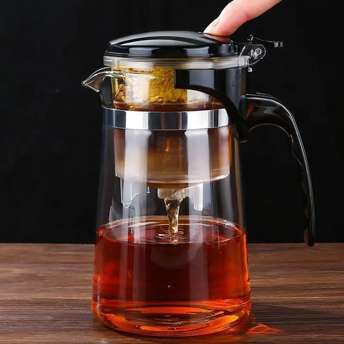 Glass teapot with infuser - teapot,