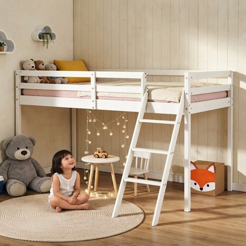 Elegant white mid sleeper - elegant, bunk