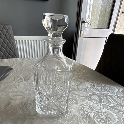 Glass crystal decanter with - decanter,