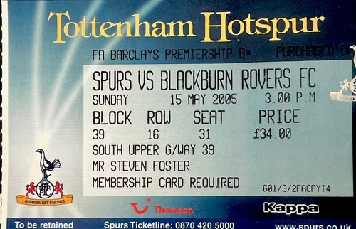Tottenham hotspur blackburn - tottenham,